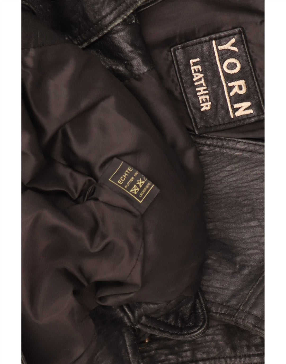 Yorn Mens Leather Gilet EU 48 Medium Black