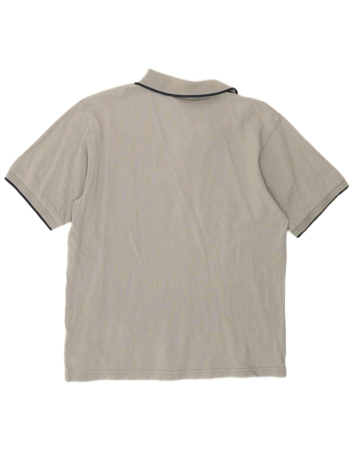 Champion Mens Polo Shirt Large Grey Cotton