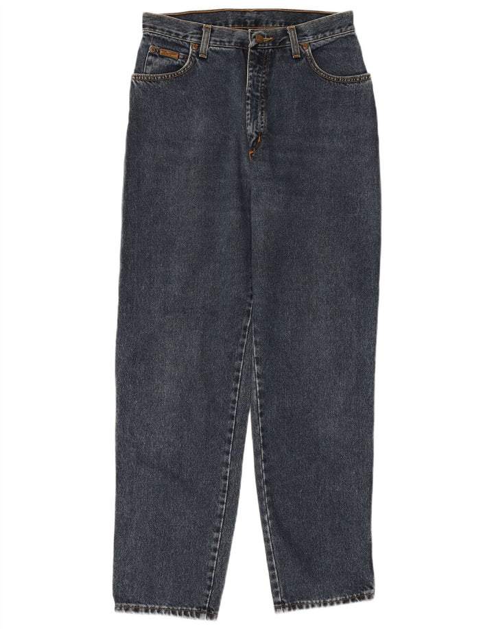 WRANGLER Womens High Waist Tapered Jeans W31 L30 Blue Cotton