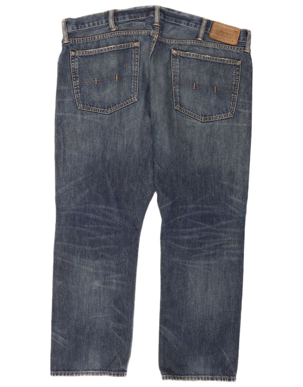 Polo Ralph Lauren Mens Straight Jeans W40 L30 Blue Cotton