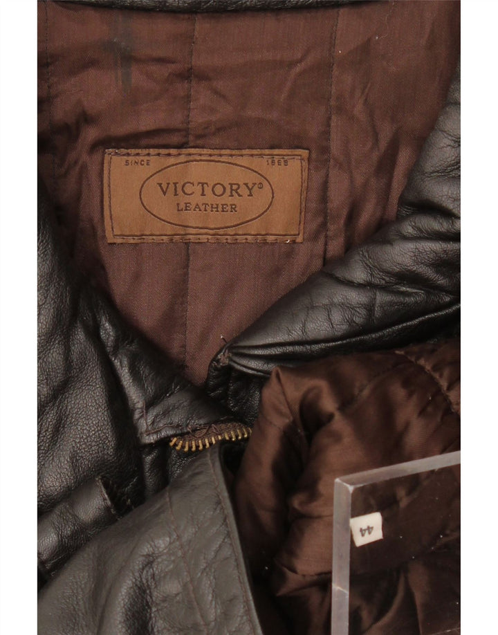 Victory Womens Leather Jacket IT 44 Medium Black Leather