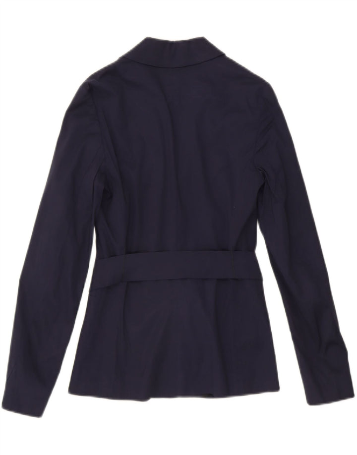 MAX & CO. Womens 2 Button Blazer Jacket UK 4 XS Navy Blue Cupro Vintage Max & Co. and Second-Hand Max & Co. from Messina Hembry 