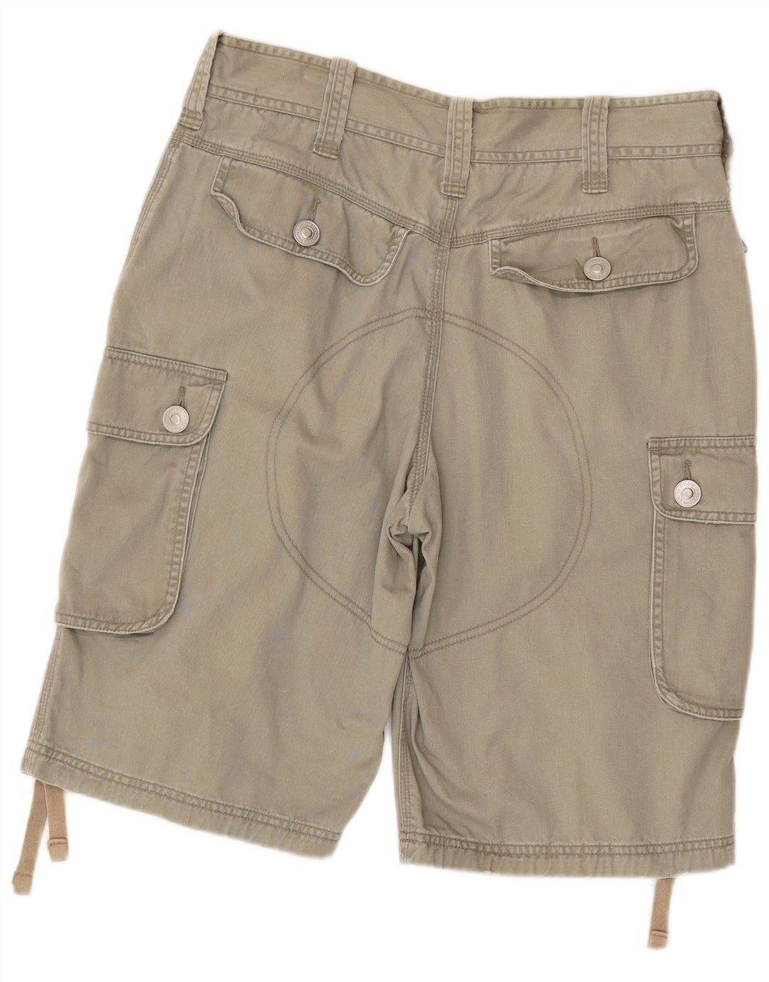 BENETTON Mens Cargo Shorts IT 46 Small W32  Beige Cotton