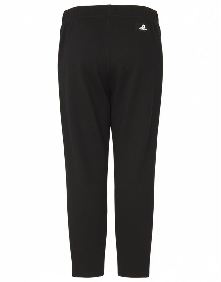 Adidas Womens Graphic Leggings UK 12/14 Medium Black Cotton