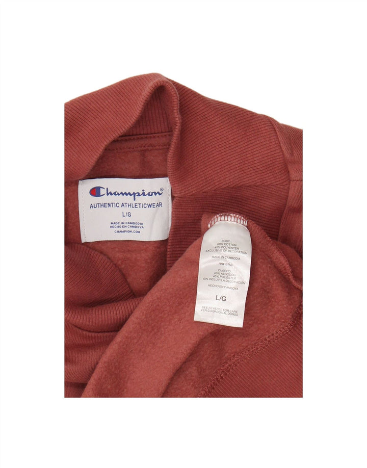 CHAMPION Womens Oversized Graphic Sweatshirt Jumper UK 16 Large Brown
