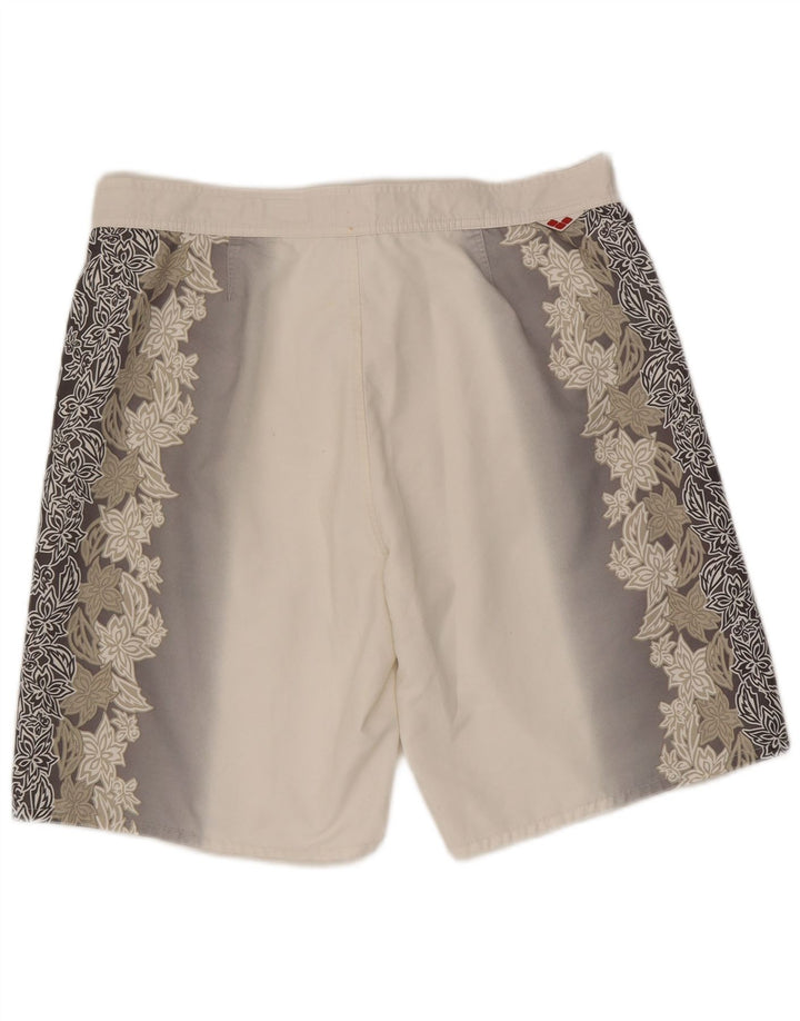 Arena Mens Swimming Shorts 2XL  Grey Floral Polyester