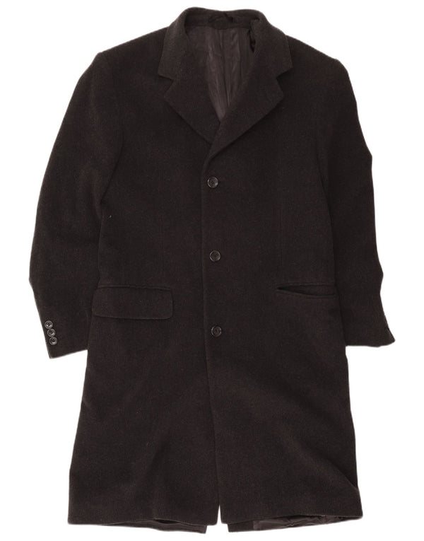 Hammersley Mens Overcoat UK 36 Small Grey Wool