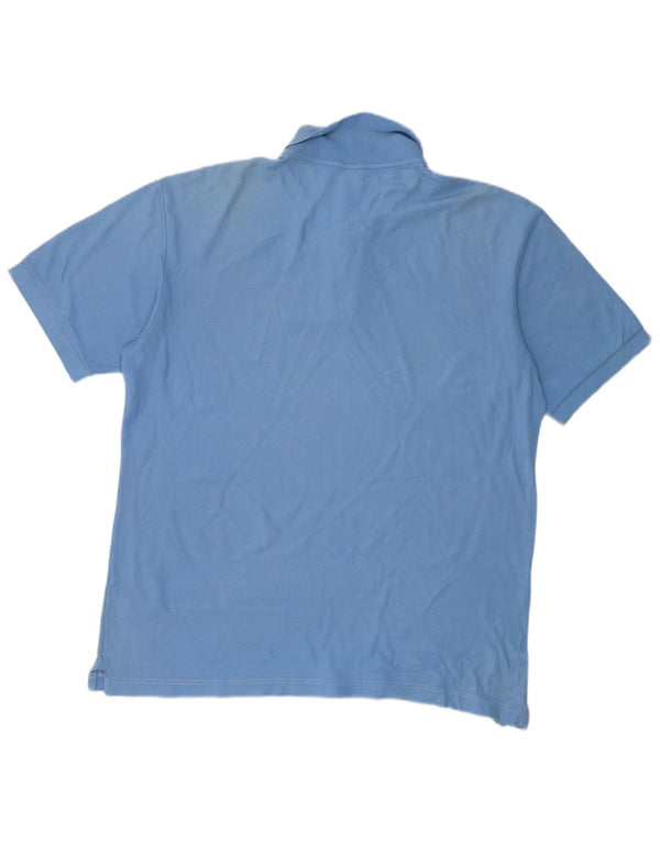 FILA Mens Polo Shirt Large Blue Cotton