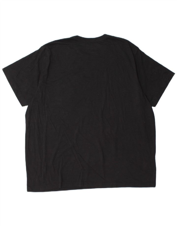EDDIE BAUER Mens T-Shirt Top 2XL Black Cotton