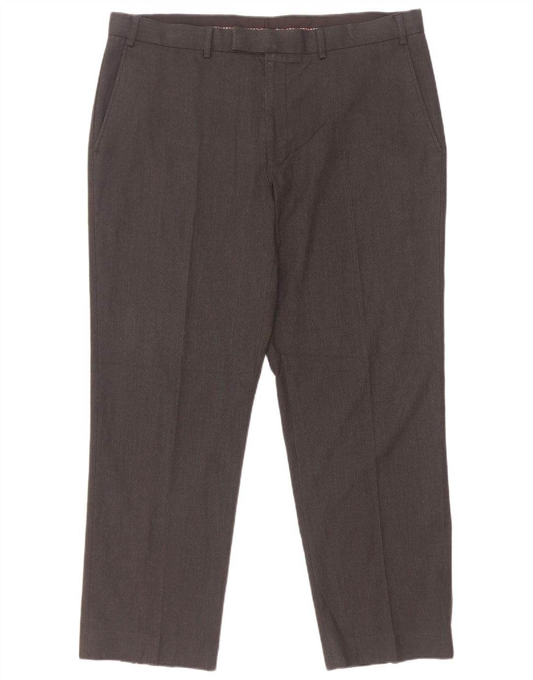 Marks & Spencer Mens Regular Fit Suit Trousers W38 L29 Grey Polyester