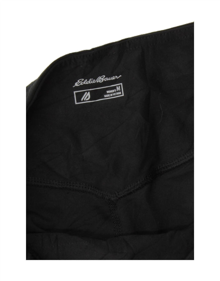 EDDIE BAUER Womens Cargo Tracksuit Trousers UK 14 Medium  Black Polyester Vintage Eddie Bauer and Second-Hand Eddie Bauer from Messina Hembry 