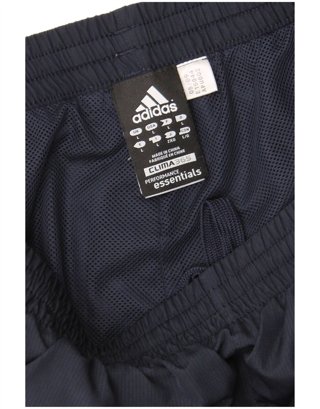 Adidas Mens Clima 365 Capri Tracksuit Trousers Large  Navy Blue Polyester