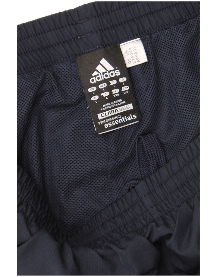 Adidas Mens Clima 365 Capri Tracksuit Trousers Large  Navy Blue Polyester