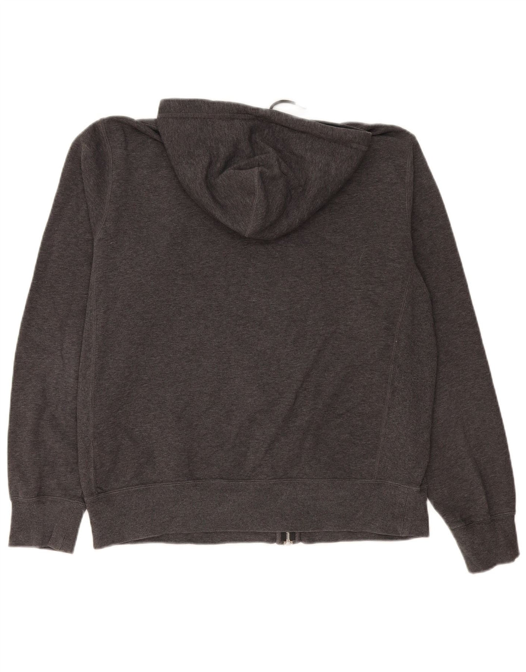Nike Mens Zip Hoodie Sweater Large Grey Cotton