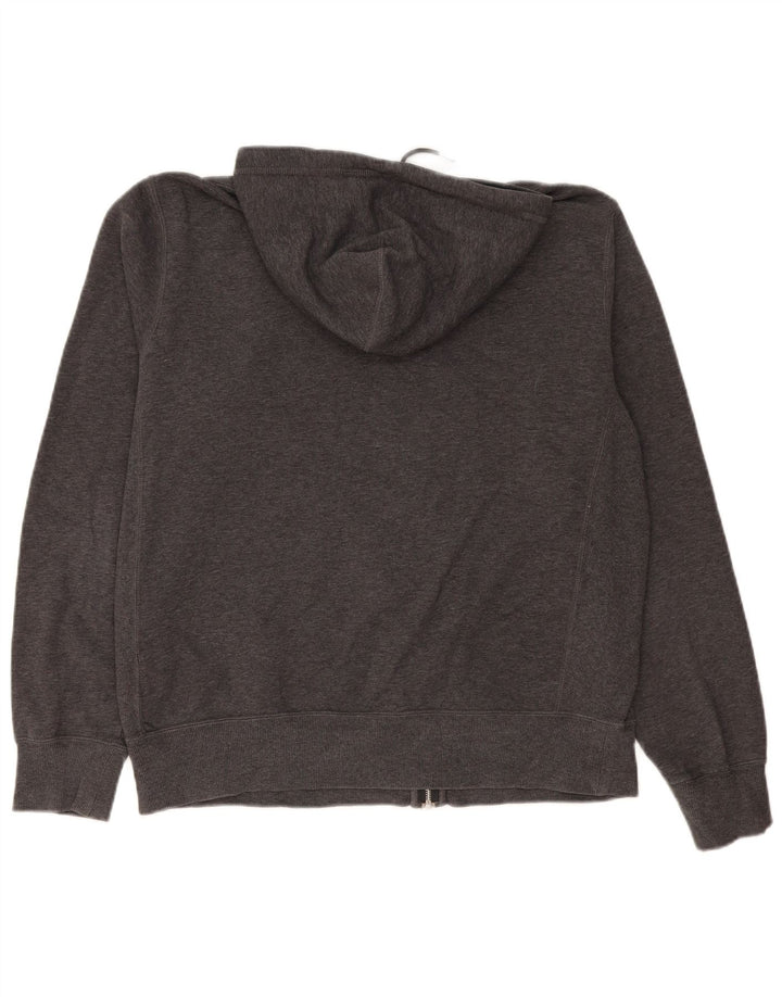 Nike Mens Zip Hoodie Sweater Large Grey Cotton