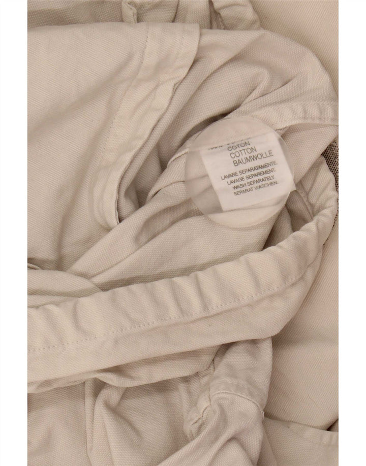 Murphy & Nye Mens Graphic Bomber Jacket UK 40 Large Beige Cotton