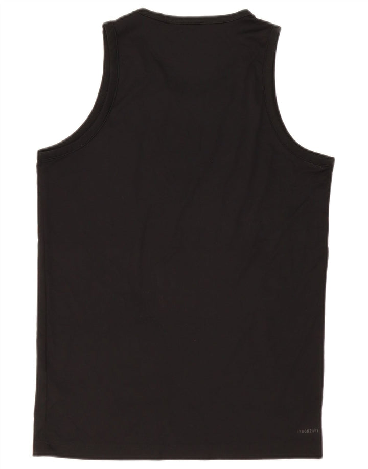 Adidas Mens Graphic Vest Top Medium Black Polyester