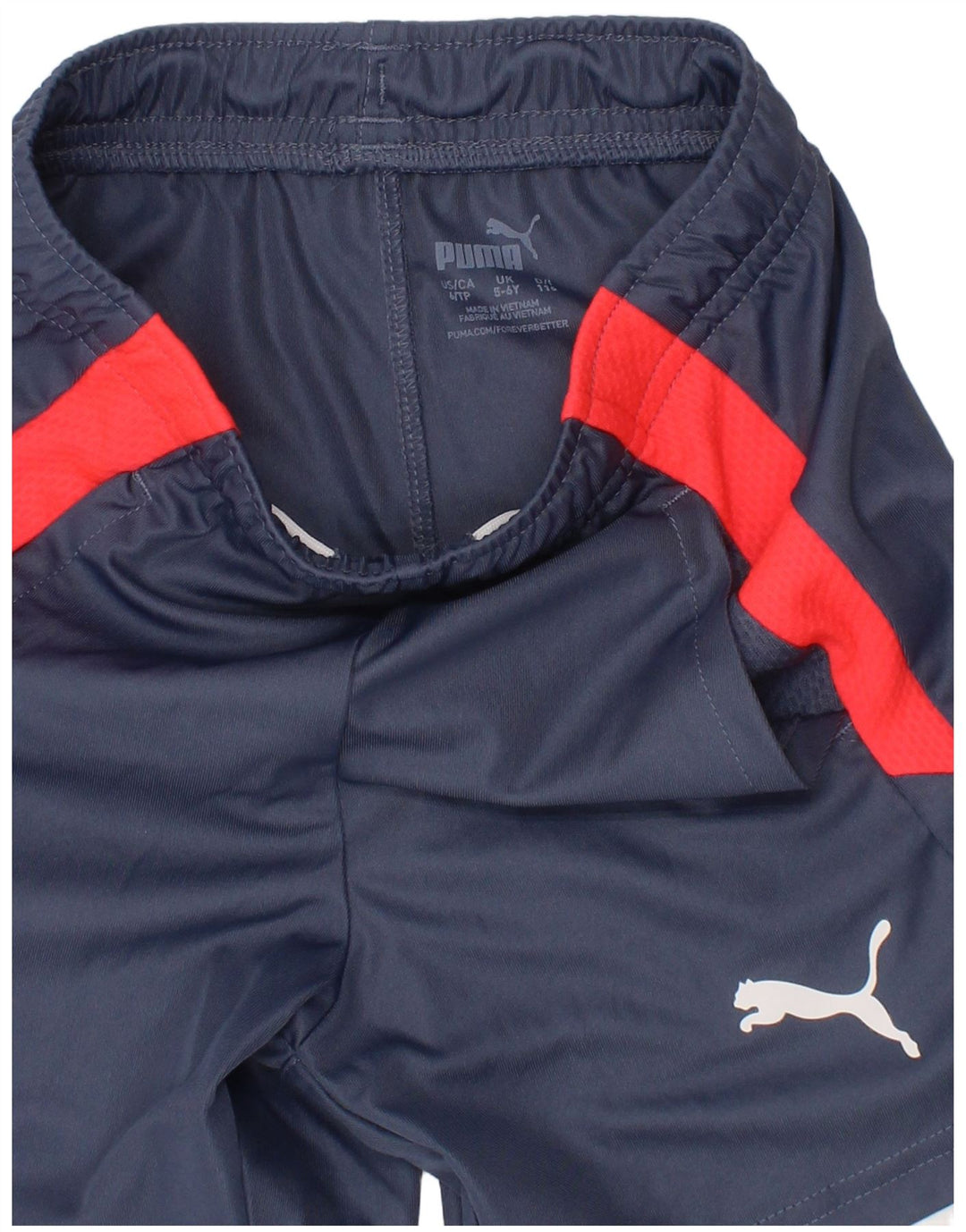 Puma Boys Sport Shorts 5-6 Years  Navy Blue Colourblock Polyester