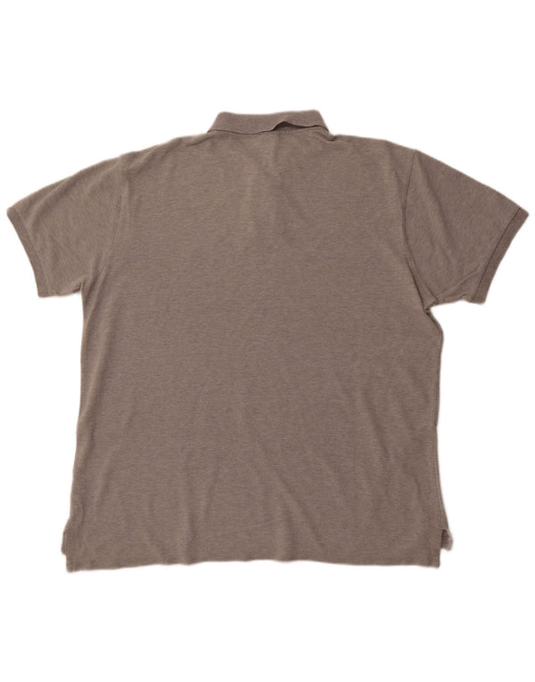 POLO RALPH LAUREN Mens Slim Fit Polo Shirt 2XL Grey Cotton