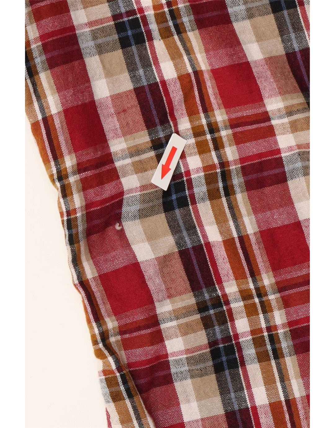 Fat Face Mens Short Sleeve Shirt Small Red Check Cotton