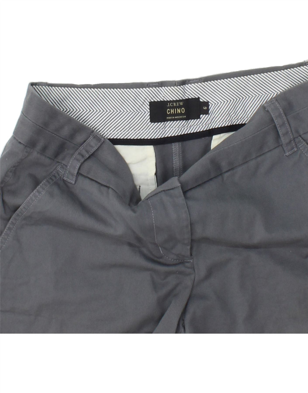 J. CREW Womens Chino Shorts US 6 Medium W32 Grey Cotton Vintage J. Crew and Second-Hand J. Crew from Messina Hembry 