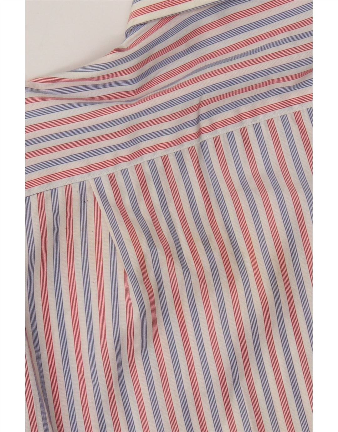 Boggi Mens Milano Shirt Large Red Striped Cotton