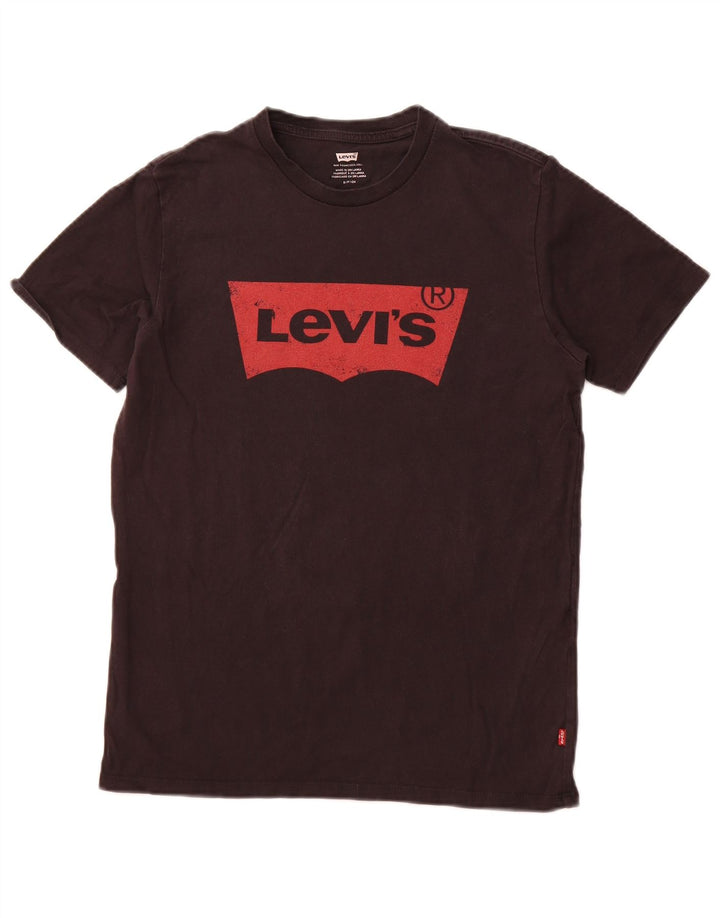 LEVI'S Mens Graphic T-Shirt Top Small Black Cotton