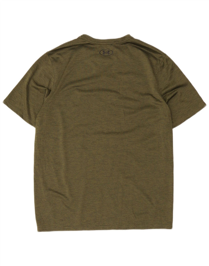 Under Armour Mens T-Shirt Top Medium Khaki Flecked