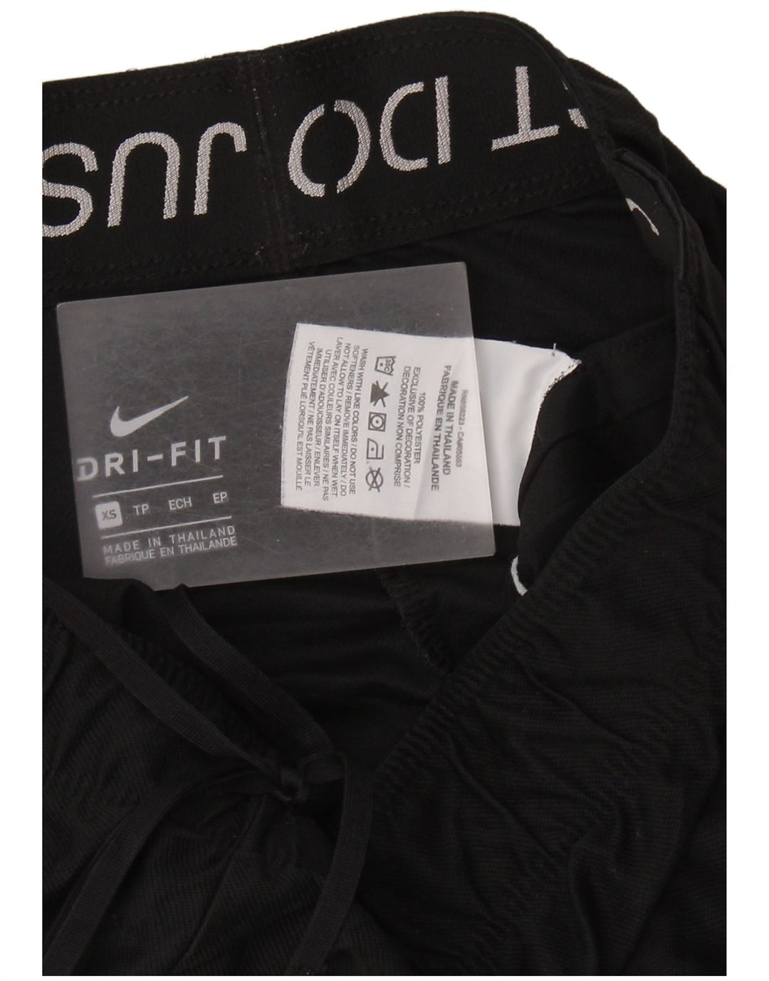 NIKE Womens Dri Fit Sport Shorts UK 6 XS  Black Polyester