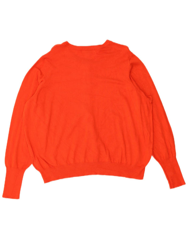 Marks & Spencer Womens Cardigan Sweater UK 22 3XL Red Viscose