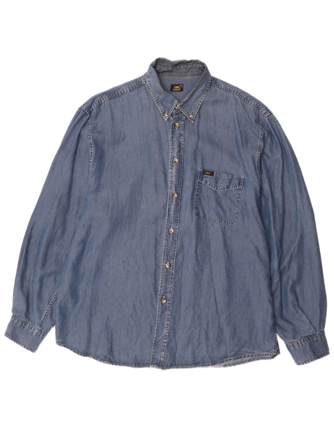 LEE Mens Shirt XL Blue Tencel