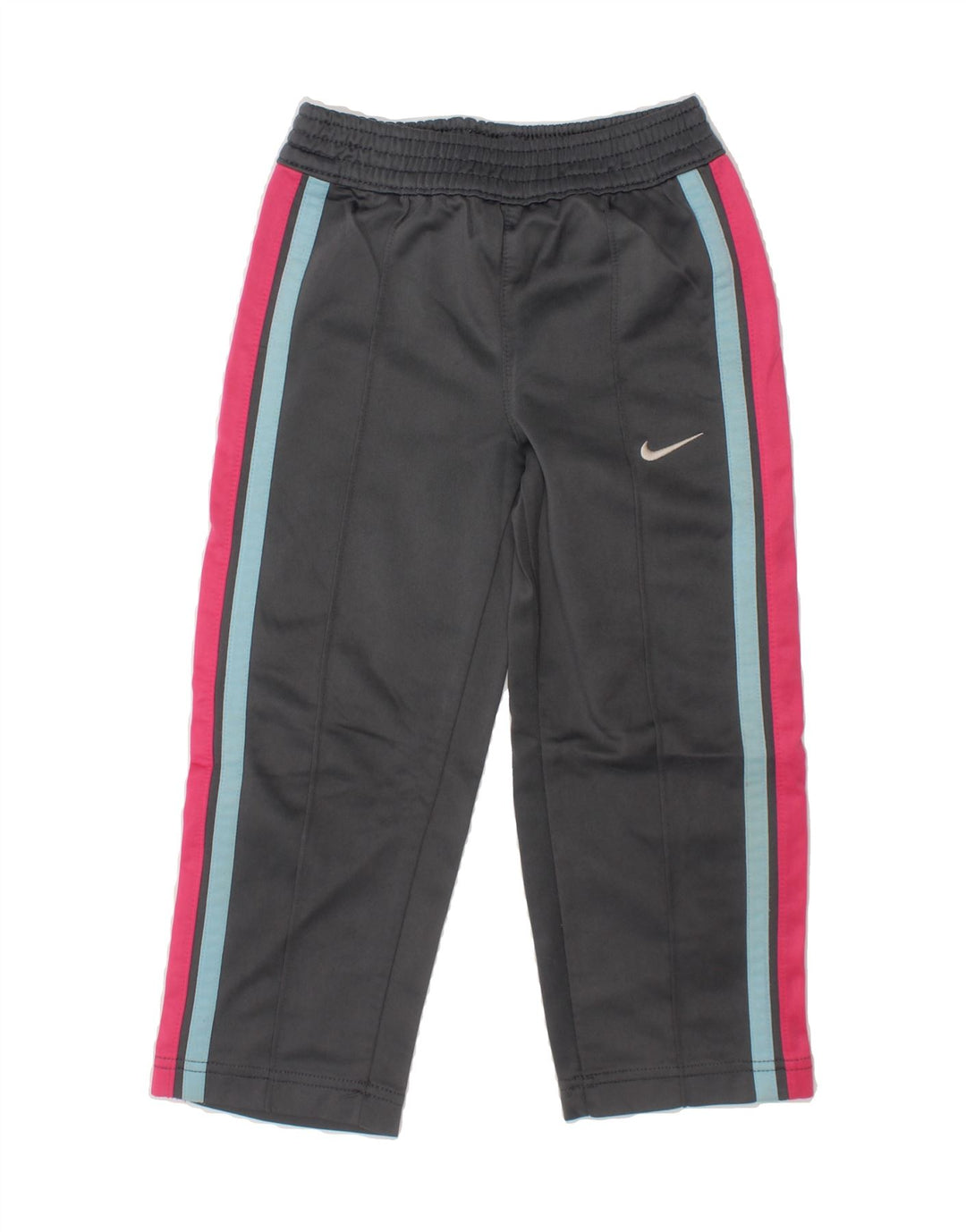 NIKE Girls Tracksuit Trousers 3-4 Years  Grey Colourblock Polyester Vintage Nike and Second-Hand Nike from Messina Hembry 