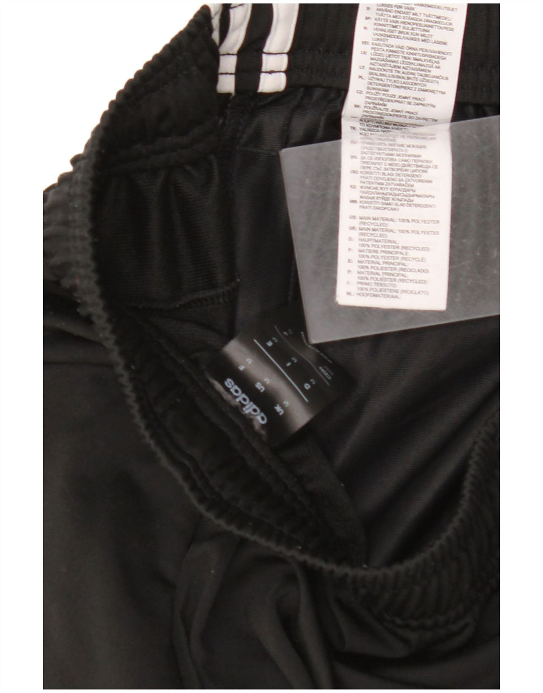 ADIDAS Womens Tracksuit Trousers UK 14 Medium Black Polyester