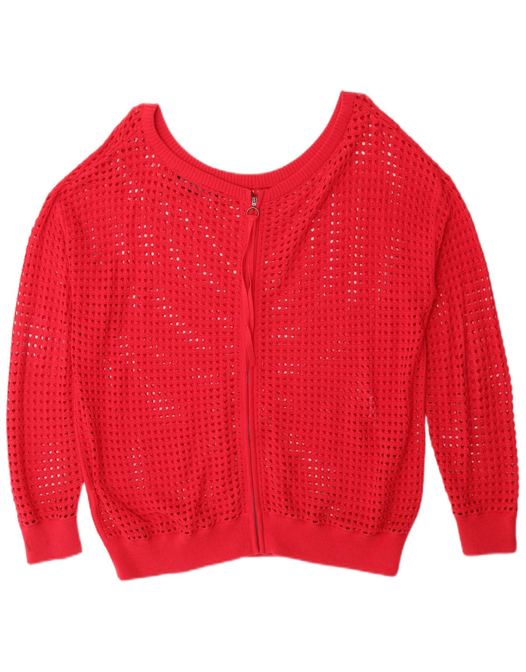 French Connection Womens Oversized Cardigan Sweater UK 14 Medium Red