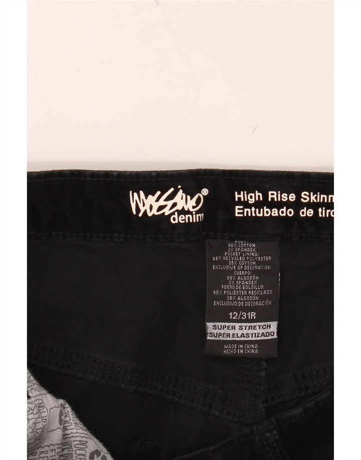 MOSSIMO Womens High Waist Skinny Casual Trousers US 12 Large W31 L29 Black