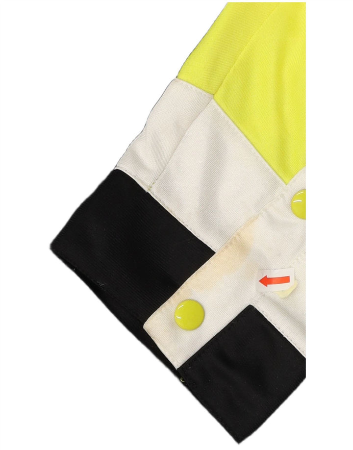 CHAMPION Mens Graphic Tracksuit Top Jacket Small Black Colourblock