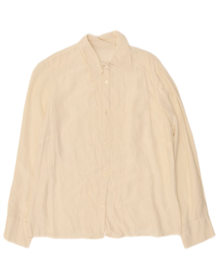 Vintage Womens Formal Shirt UK 16 Large Off White