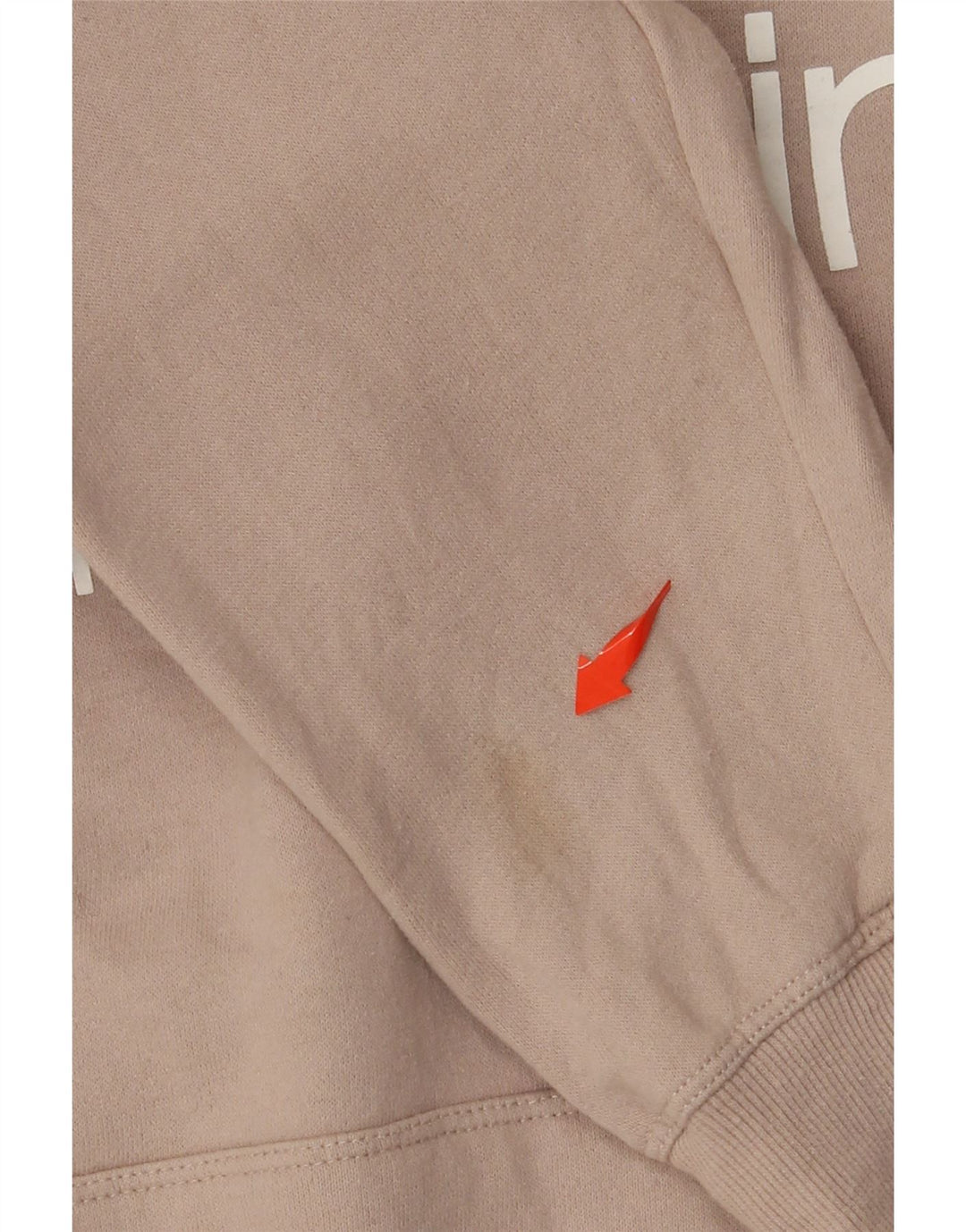 CALVIN KLEIN Womens Performance Loose Fit Hoodie Jumper UK 14 Medium Beige