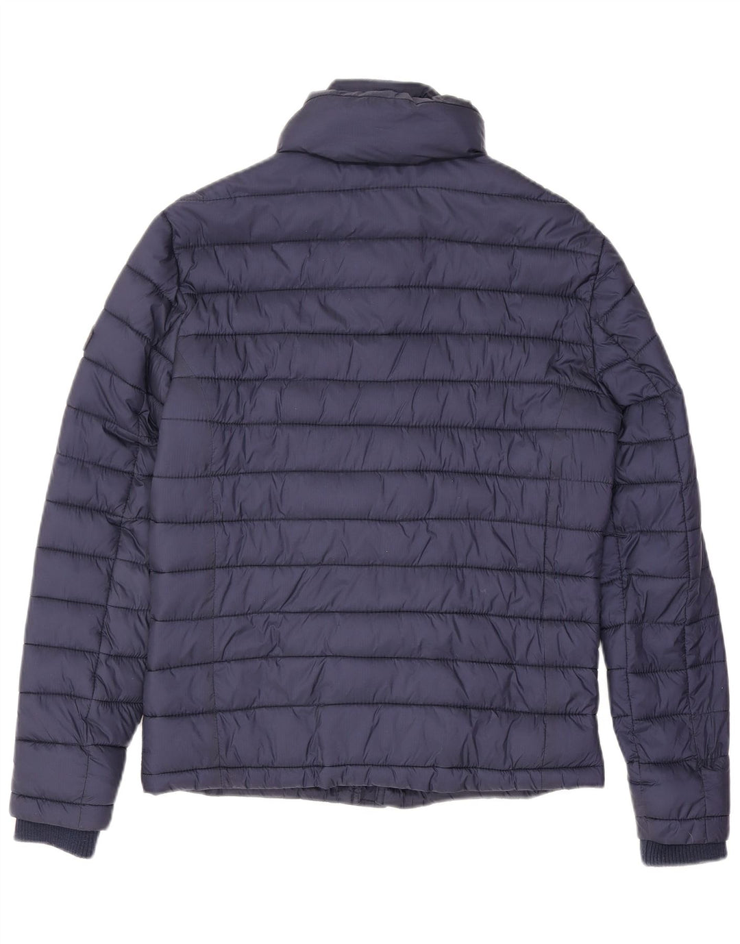Superdry Mens Padded Jacket UK 36 Small Navy Blue Nylon