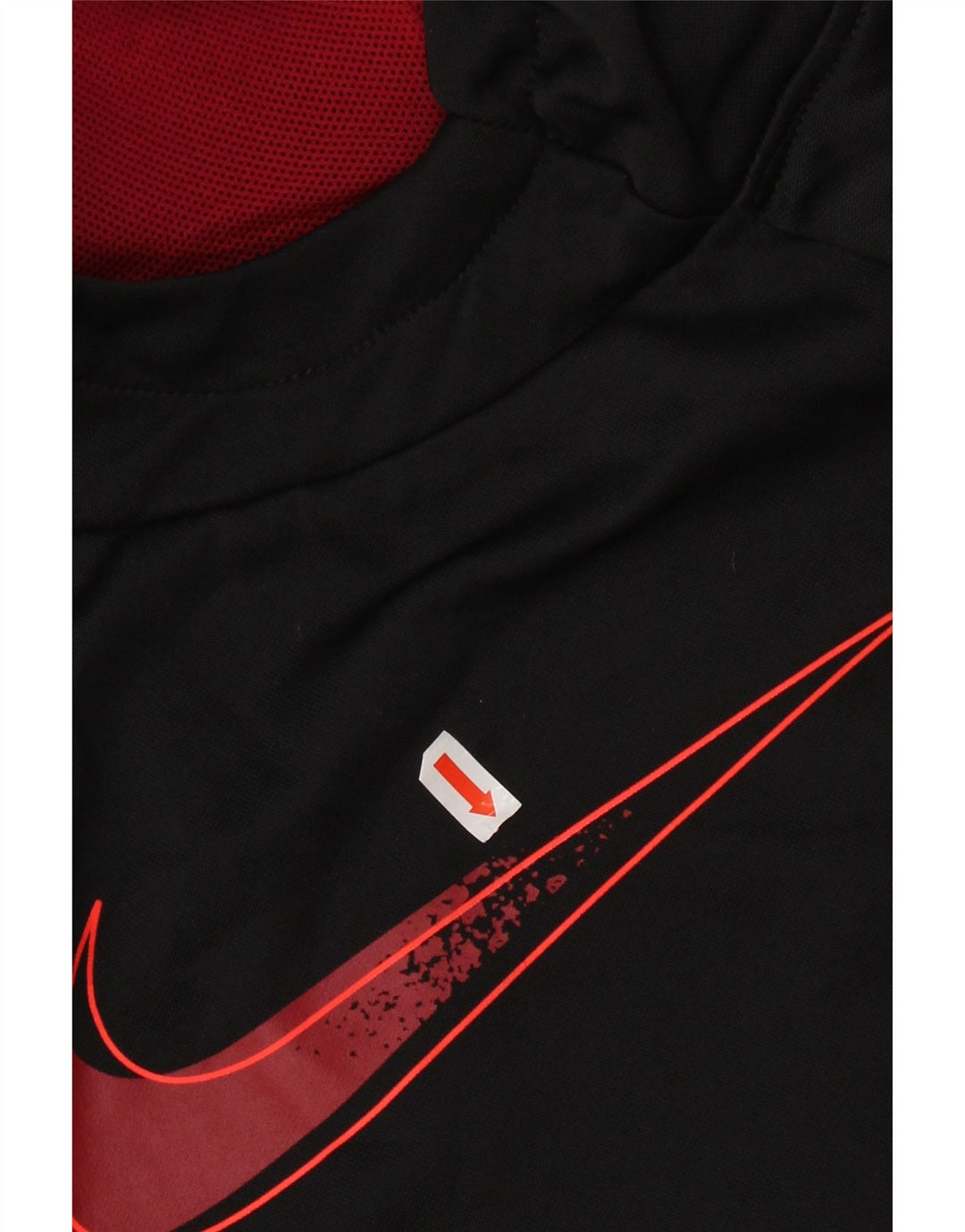 NIKE Boys Dri Fit Graphic Hoodie Jumper 13-14 Years XL Black Polyester