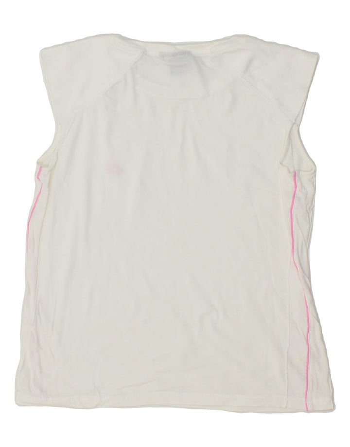 LOTTO Womens Vest Top UK 12 Medium White Vintage Lotto and Second-Hand Lotto from Messina Hembry 