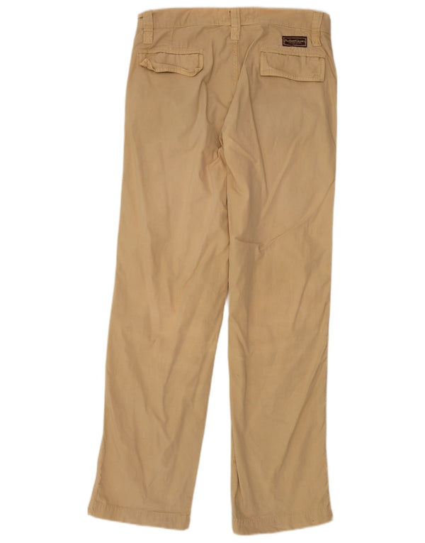 MARLBORO CLASSICS Mens Straight Cargo Trousers EU 50 Large W34 L33 Beige