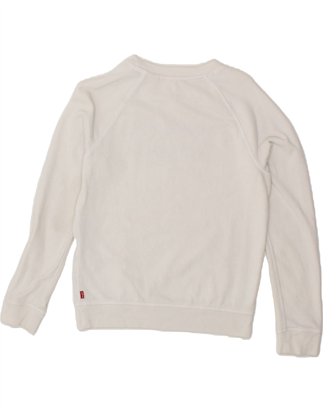 LEVI'S Mens Graphic Sweatshirt Jumper XS White Cotton Vintage Levi's and Second-Hand Levi's from Messina Hembry 