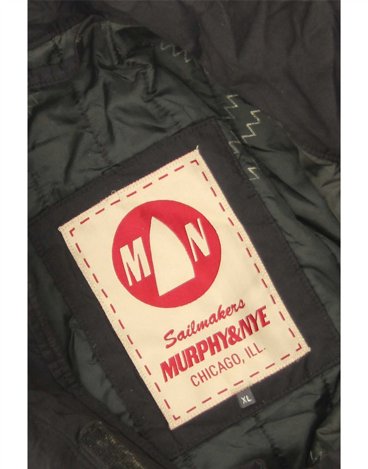 Murphy & Nye Mens Bomber Jacket UK 42 XL Black Polyamide