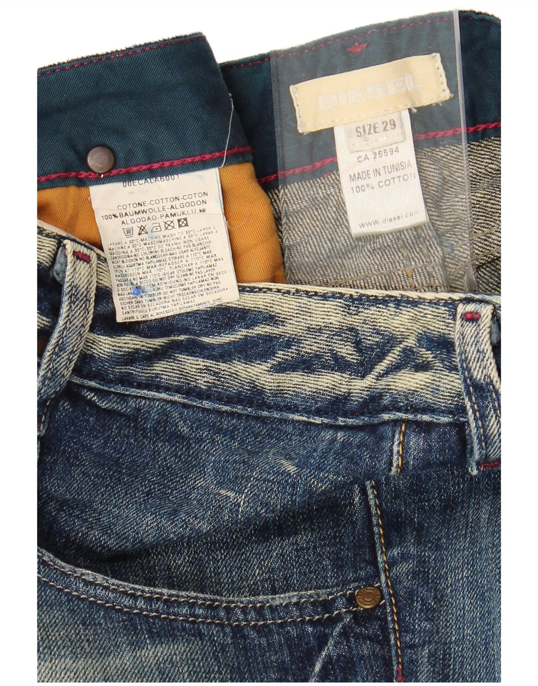 DIESEL Mens Denim Bermuda Shorts W29 Medium Blue Cotton