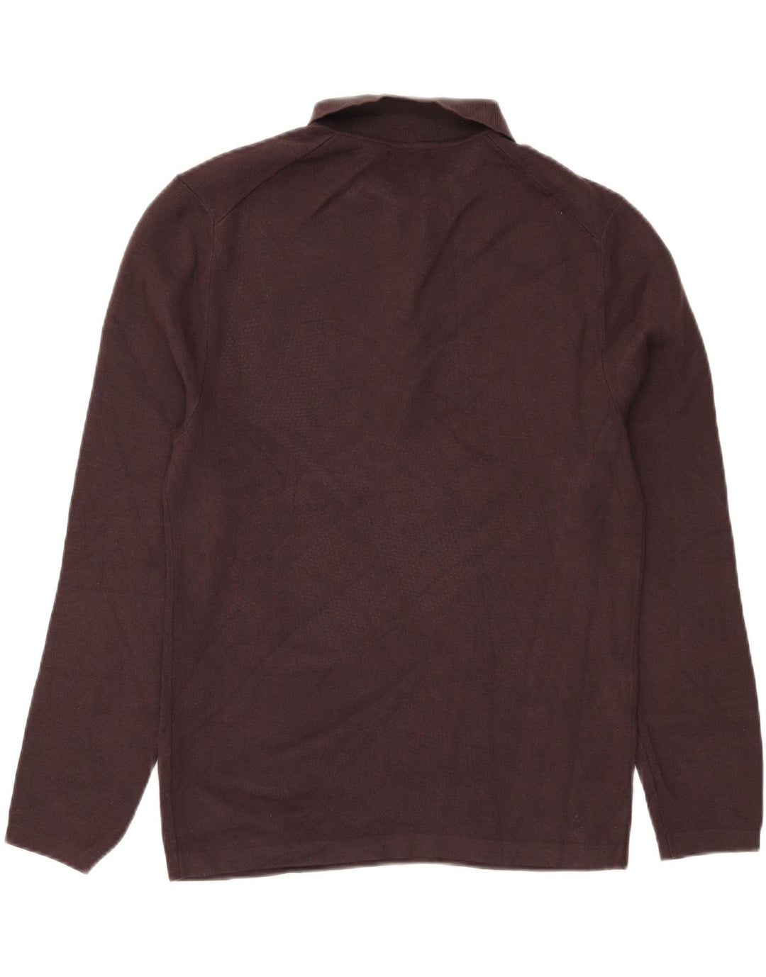 Zara Mens Polo Neck Jumper Sweater Large Brown
