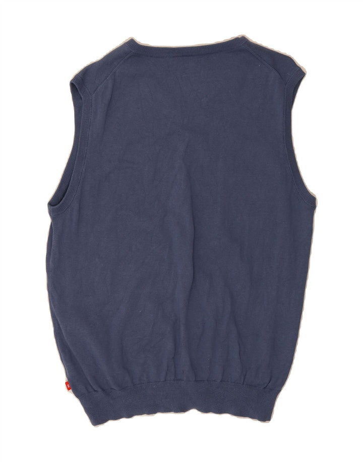 IZOD Mens Vest Tank Top XL Blue Cotton Vintage Izod and Second-Hand Izod from Messina Hembry 