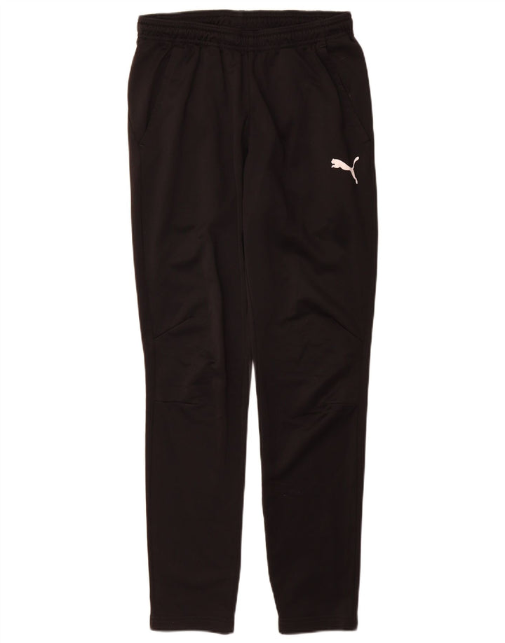 Puma Mens Tracksuit Trousers Small Black Polyester