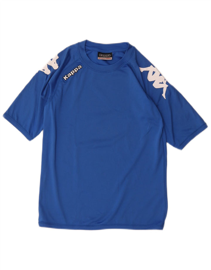 Kappa Boys Graphic T-Shirt Top 11-12 Years Blue Polyester
