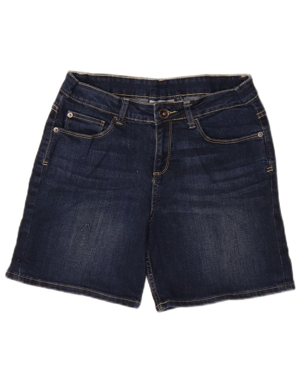 Mountain Warehouse Womens Denim Shorts UK 8 Small W27 Navy Blue Cotton